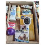 Dog flea treatments and other items