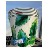 6 Metal Garden Decor Planters