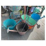 6 Metal Garden Decor Planters