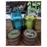 Citronella candles and lanterns