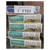 5 boxes citronella candles