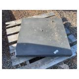 30x30" concrete pad, dark grey