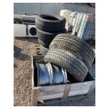 Assorted tires and rims