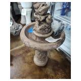 Fountain bird bath