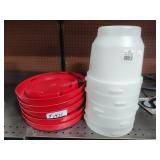 5 1gal feeders