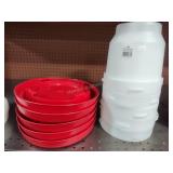 5 1gal feeders