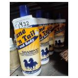 3 bottles horse shampoo and 1 conditioner