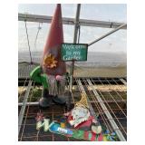 2 Metal Garden Gnomes