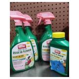 5 bottles Ortho flower spray and 1 tree spray