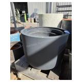 5 pots