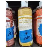 8nbottles Dr Bronners citrus soap