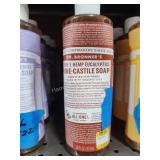 3 bottles Dr Bronners eucalyptus soap