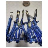 5 dog assorted harness and collars