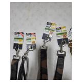 5 dog assorted leashes and collars