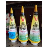 3 bottles Victor mole poison pellets