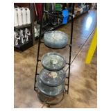 Plastic Plant Saucers & Display Rack