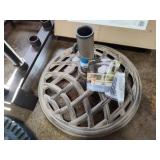 Courtyard cast iron umbrella base