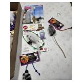 Assorted cat items