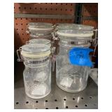 6 Glass Ball Jars