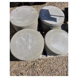 18" grey Round bricks