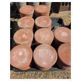 12" red Round bricks