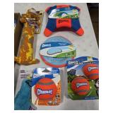 Assorted dog toys