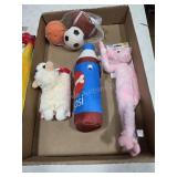 Assorted dog toys
