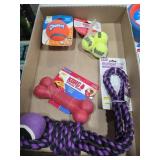 Assorted dog toys