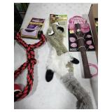 Assorted dog toys