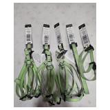 5 dog assorted harness and collars