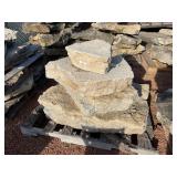 Pallet of decorative stone