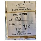 Metrie MDF Shaker door & window trim 96LF