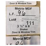 Metrie MDF Shaker door & window trim 96LF