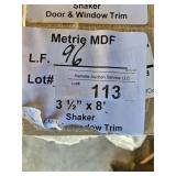 Metrie MDF Shaker door & window trim 96LF