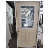 36" Nine-Lite exterior door RH swing
