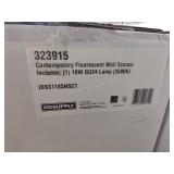 (4) 9" Contemporary fluorescent wall sconces