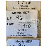 Metrie MDF Shaker door & window trim 96LF