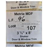 Metrie MDF Shaker door & window trim 96LF