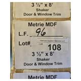 Metrie MDF Shaker door & window trim 96LF