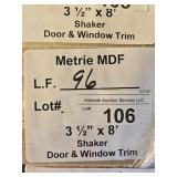 Metrie MDF Shaker door & window trim 96LF