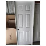 28" 6 panel interior door RH swing