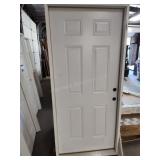 36" 6 panel exterior door LH swing