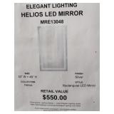 Elegant Helios LED Mirror 30x48 Silver