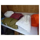 Lot w/ sleeping bags and other