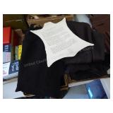 2 boxes tanned deer hide items