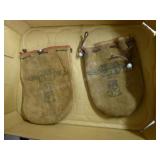 2 leather reel bags