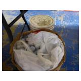 Lot of used golf balls