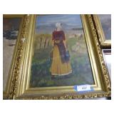 Vintage oil painting