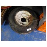 10" 5-hole rim & tire (not standard trailer bolt p