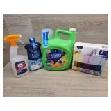 1 bottle of laundry detergent 1 bottle of Febreze